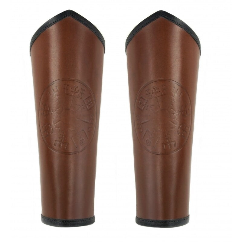 Product image Medieval Leather Bracer Ottar with Vegvisir Embossing brown