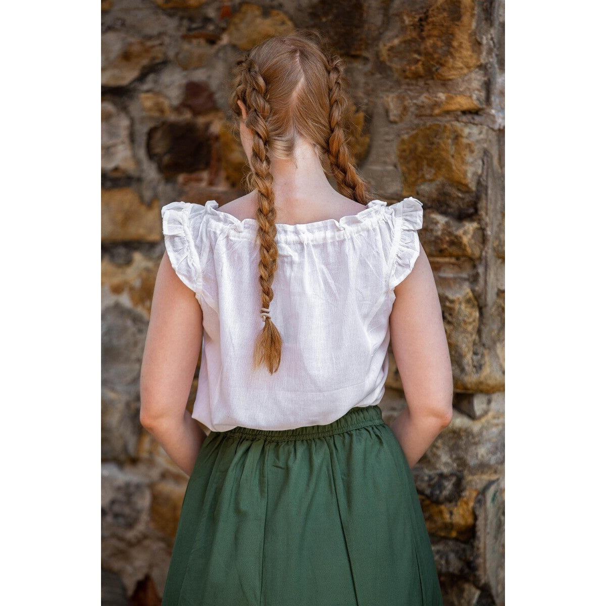 Product image Medieval Summer Blouse Lotte with Ruffles White