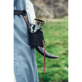 Produktbild Mittelalter Leder Trinkhornhalter mit keltischem Knoten