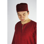 Produktbild Mittelalter Wollfilzkappe Hans rot