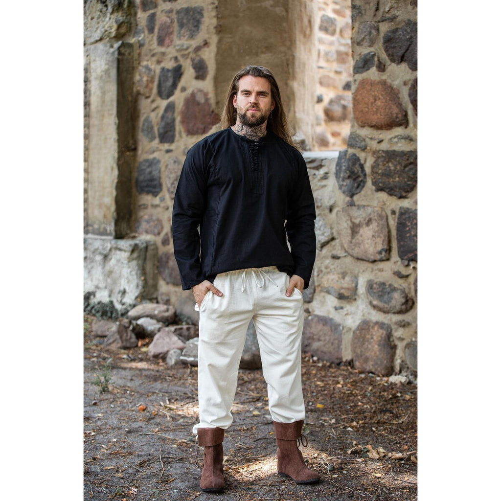 Produktbild Mittelalter Bauernhemd Felix schwarz