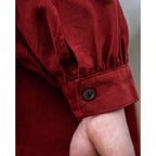 Product image Medieval Stand-Up Collar Lace-Up Shirt Friedrich red