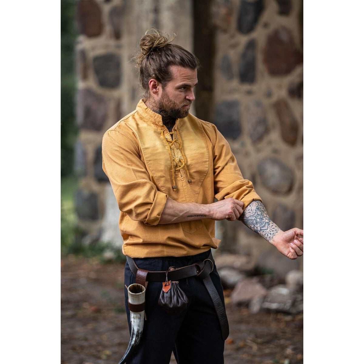 Produktbild Mittelalter Hemd Ansbert braun