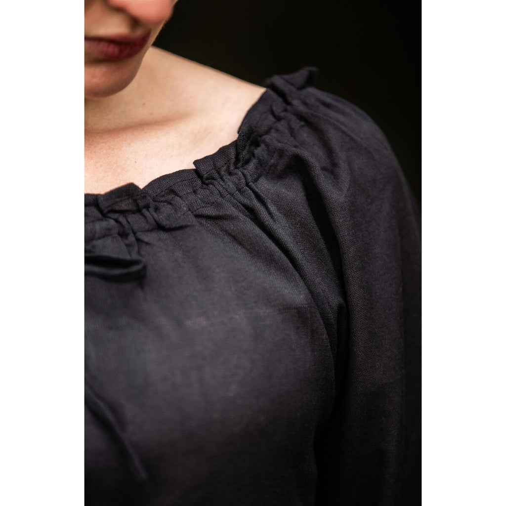 Produktbild Mittelalter Bluse Edith schwarz