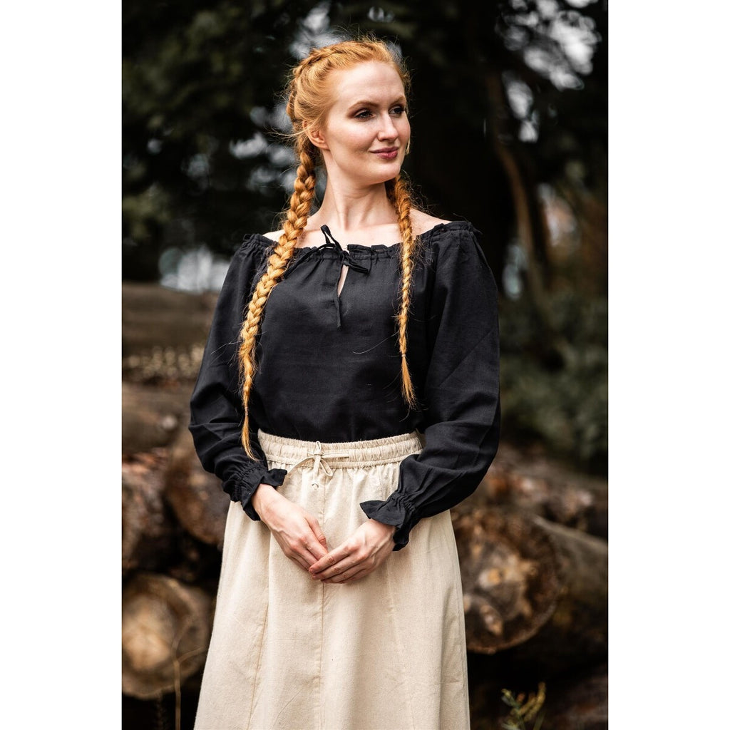 Produktbild Mittelalter Bluse Edith schwarz