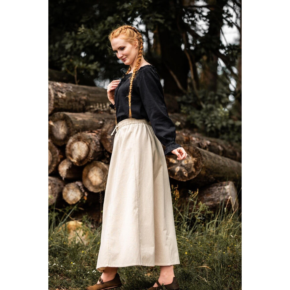Produktbild Mittelalter Bluse Edith schwarz