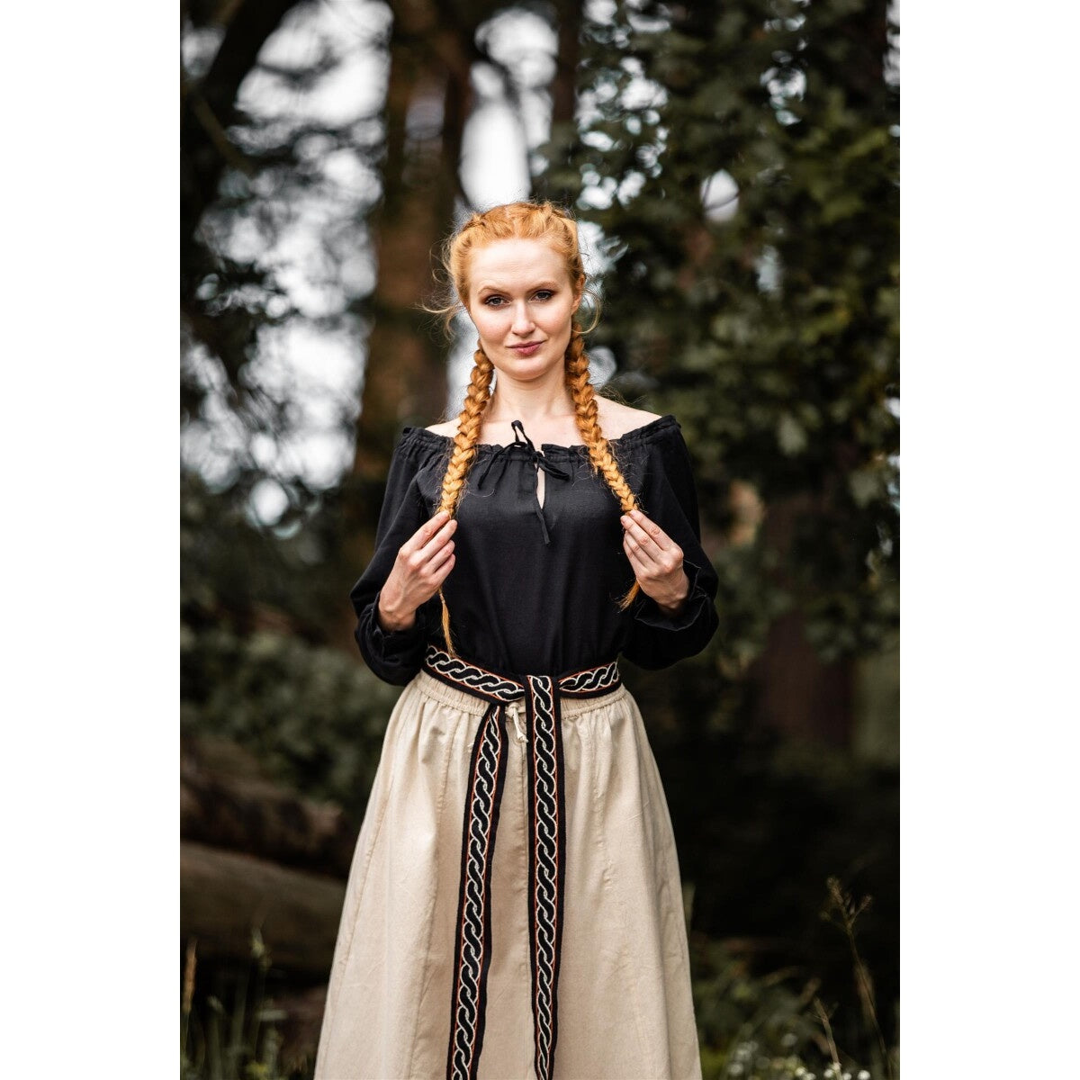 Produktbild Mittelalter Bluse Edith schwarz