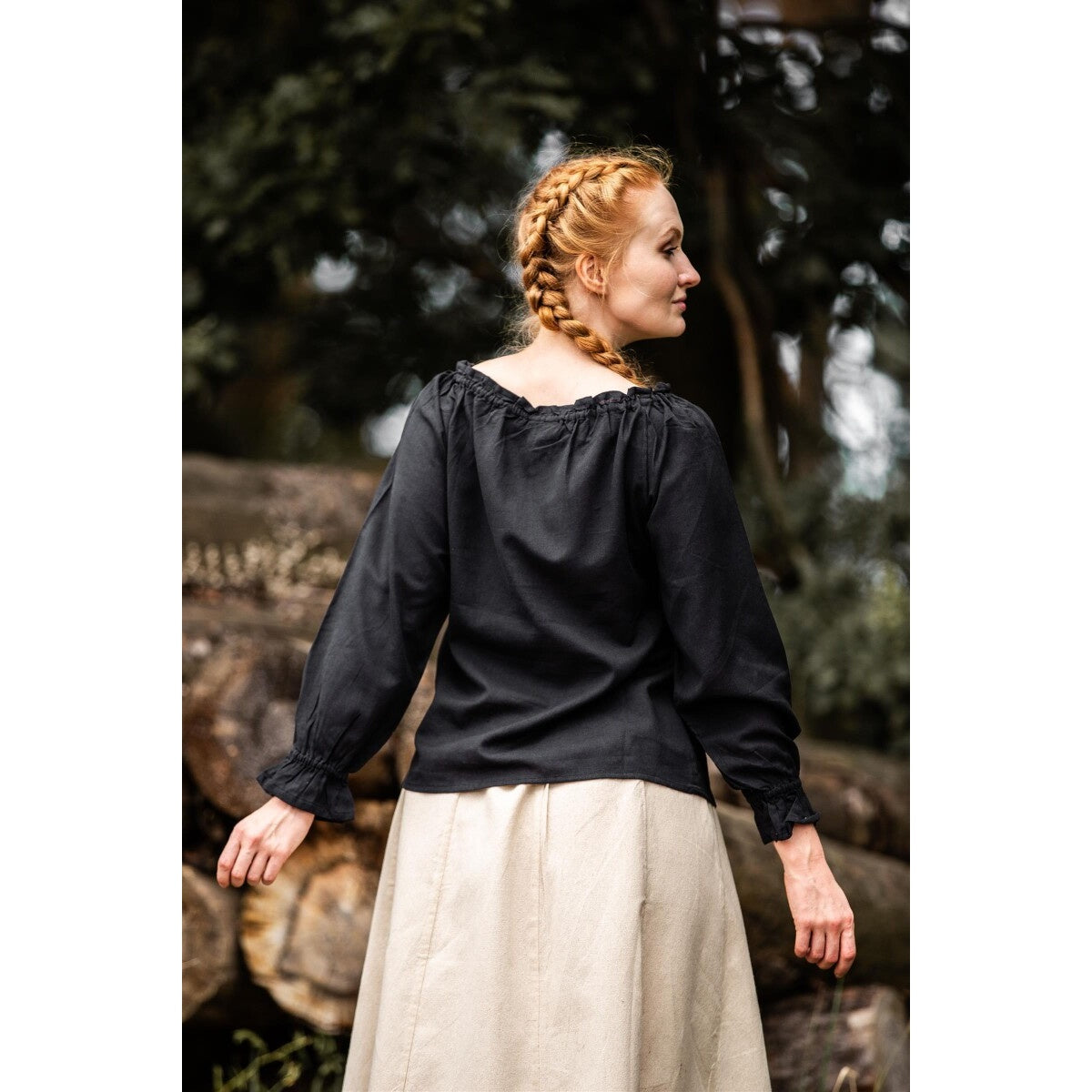 Produktbild Mittelalter Bluse Edith schwarz