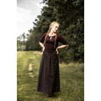 Produktbild Mittelalter Kurzarmbluse Sandra dunkelbraun