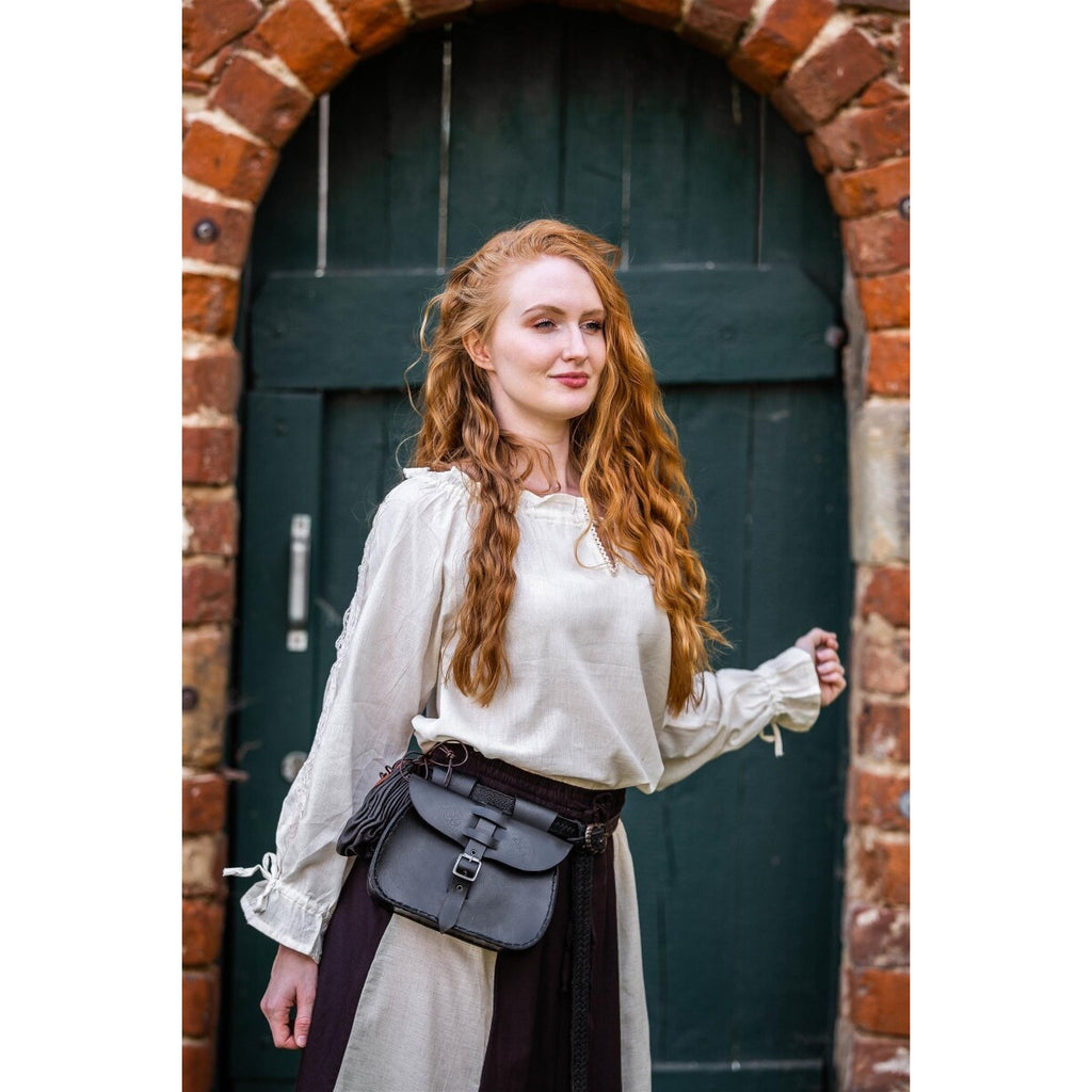 Produktbild Mittelalter Bluse mit Spitze Bettina beige