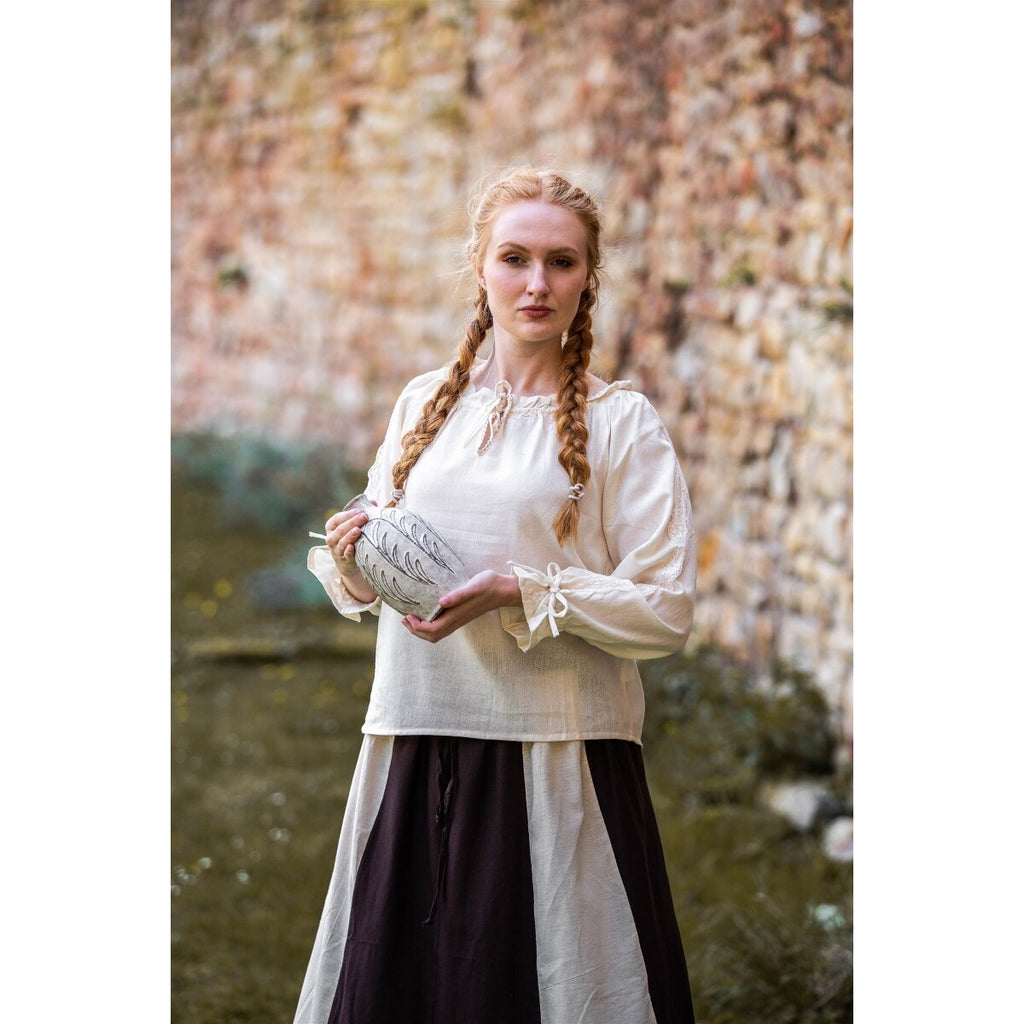 Produktbild Mittelalter Bluse mit Spitze Bettina beige