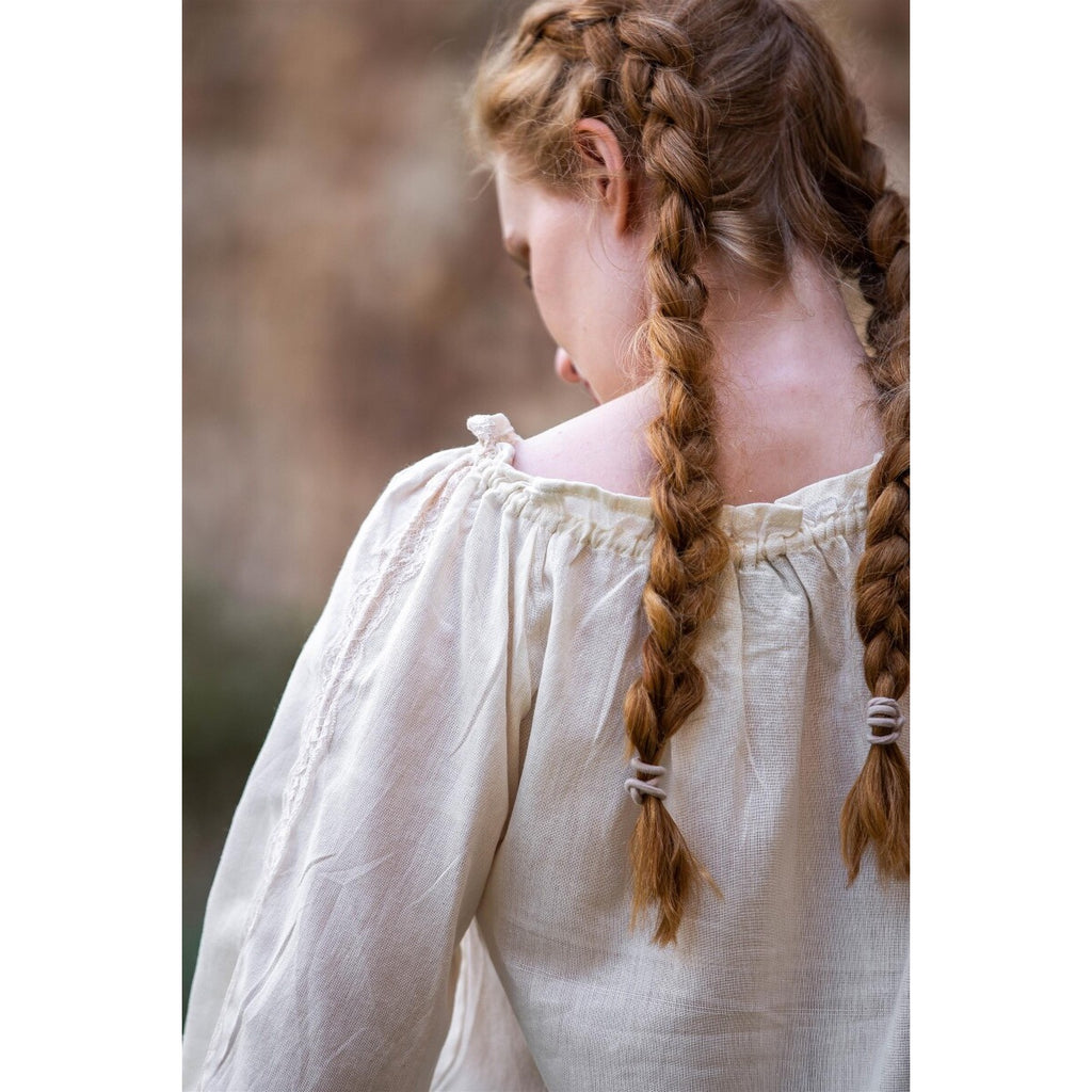 Produktbild Mittelalter Bluse mit Spitze Bettina beige