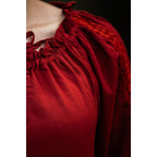 Produktbild Mittelalter Bluse mit Spitze Bettina rot