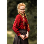 Produktbild Mittelalter Bluse mit Spitze Bettina rot
