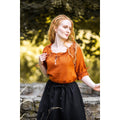 Produktbild Mittelalter Bluse Kurzarm Vera braun
