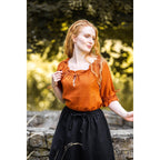 Produktbild Mittelalter Bluse Kurzarm Vera braun