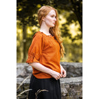 Produktbild Mittelalter Bluse Kurzarm Vera braun