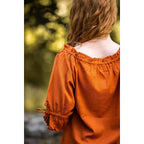 Produktbild Mittelalter Bluse Kurzarm Vera braun