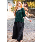 Produktbild Mittelalter Bluse Kurzarm Vera grün