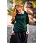 Produktbild Mittelalter Bluse Kurzarm Vera grün