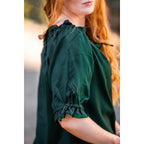 Produktbild Mittelalter Bluse Kurzarm Vera grün