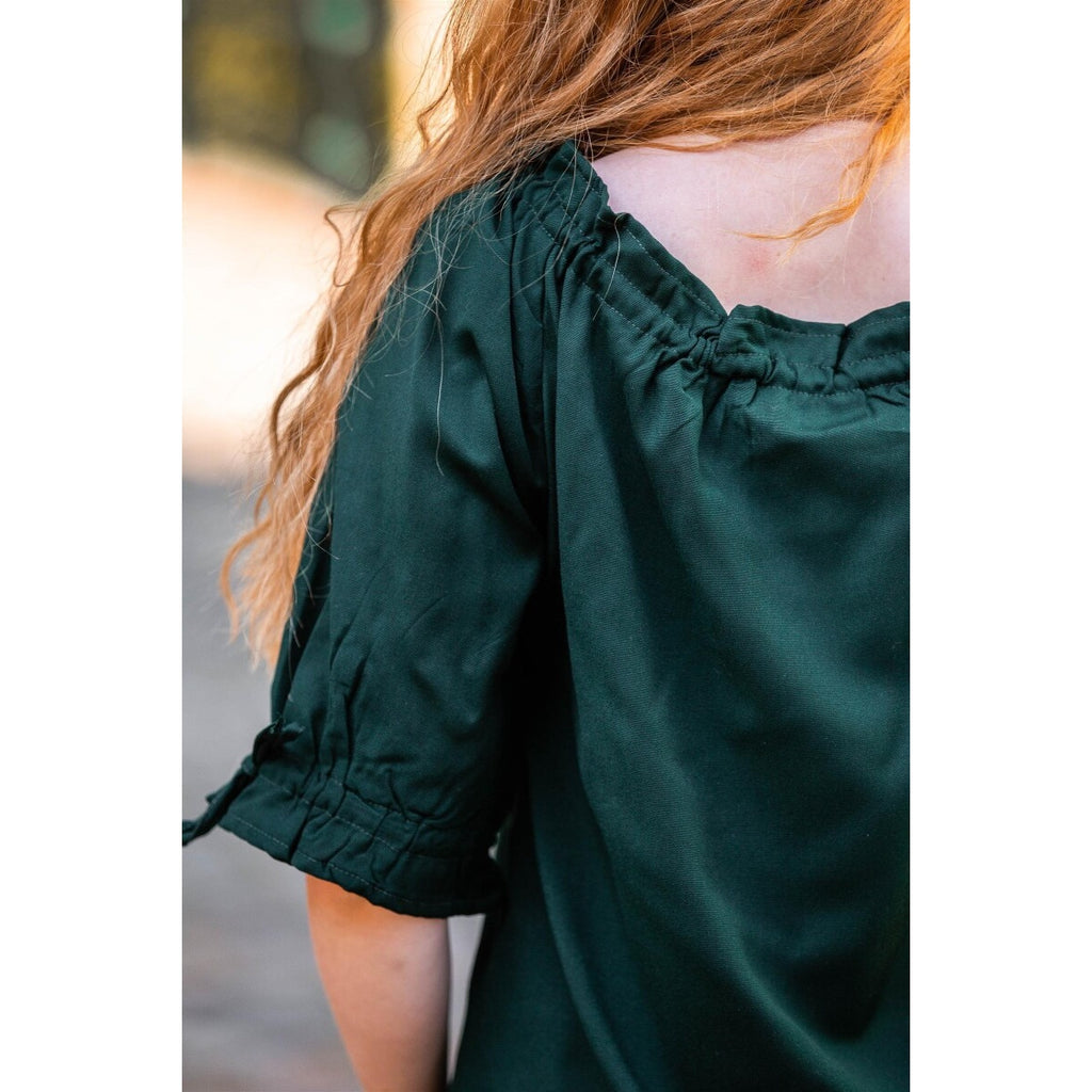 Produktbild Mittelalter Bluse Kurzarm Vera grün