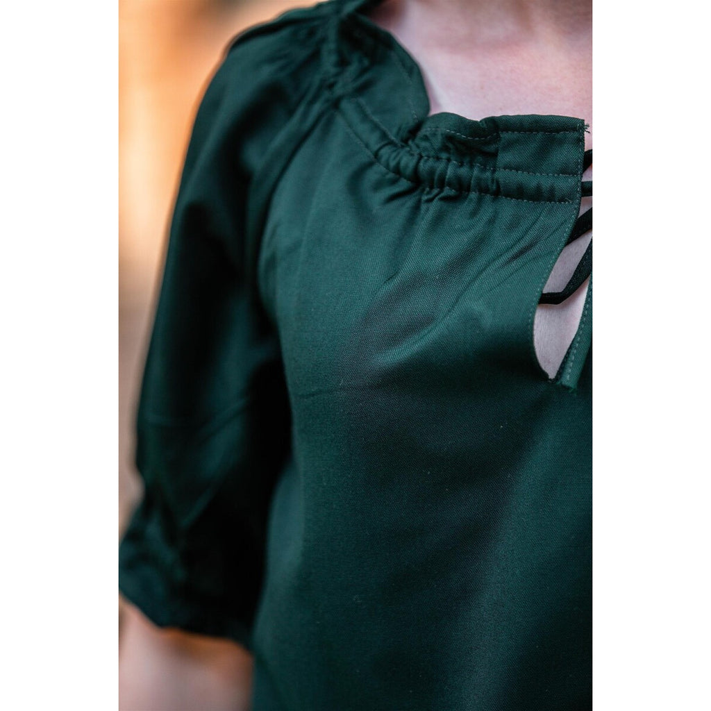 Produktbild Mittelalter Bluse Kurzarm Vera grün