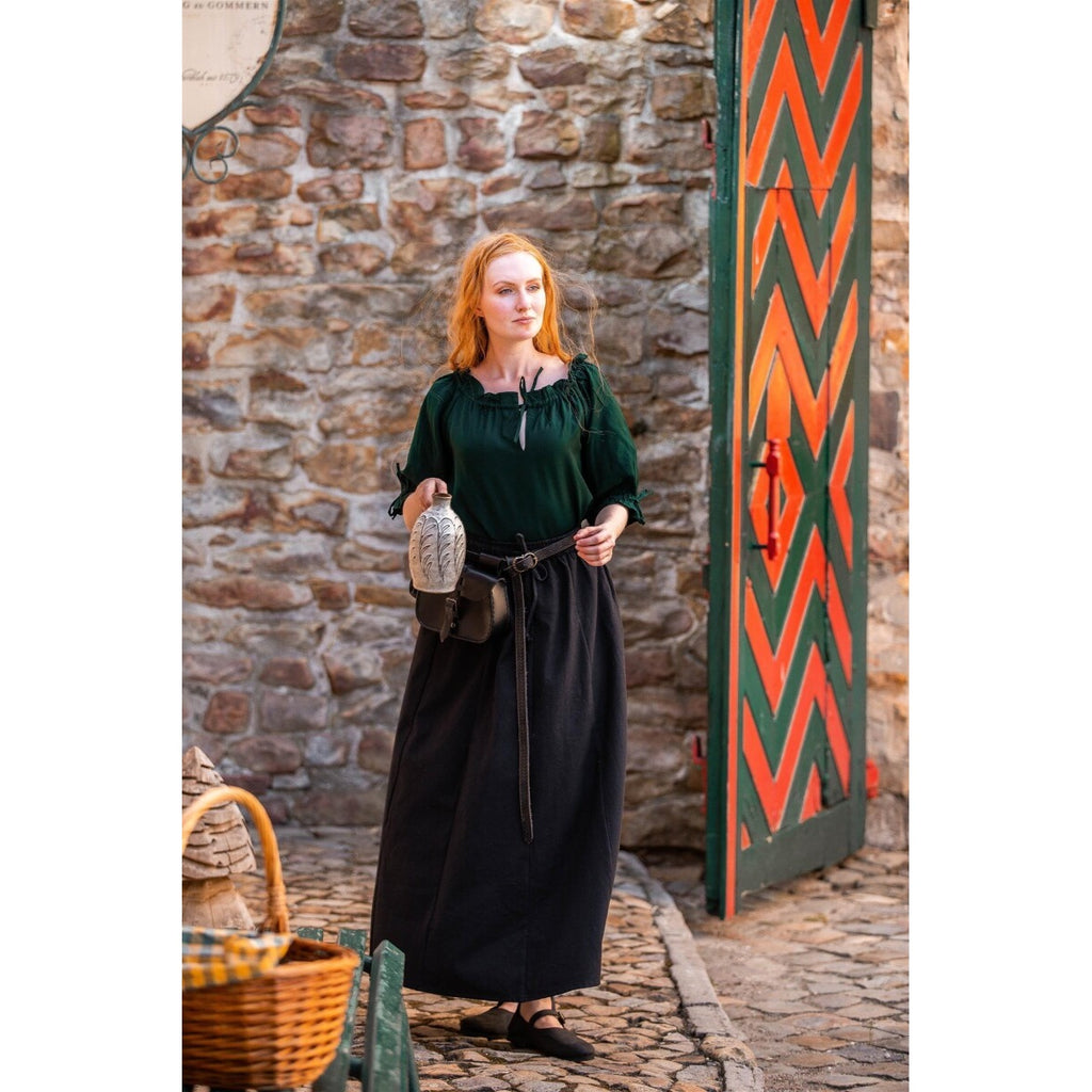 Produktbild Mittelalter Bluse Kurzarm Vera grün