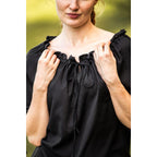 Produktbild Mittelalter Bluse Kurzarm Vera schwarz