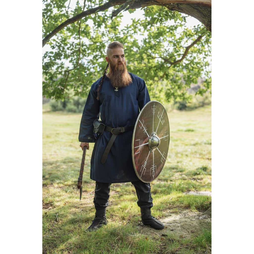 Produktbild Mittelalter Tunika mit Bordüre Halvor blau