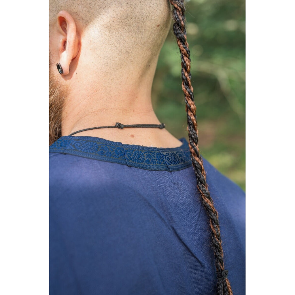 Produktbild Mittelalter Tunika mit Bordüre Halvor blau