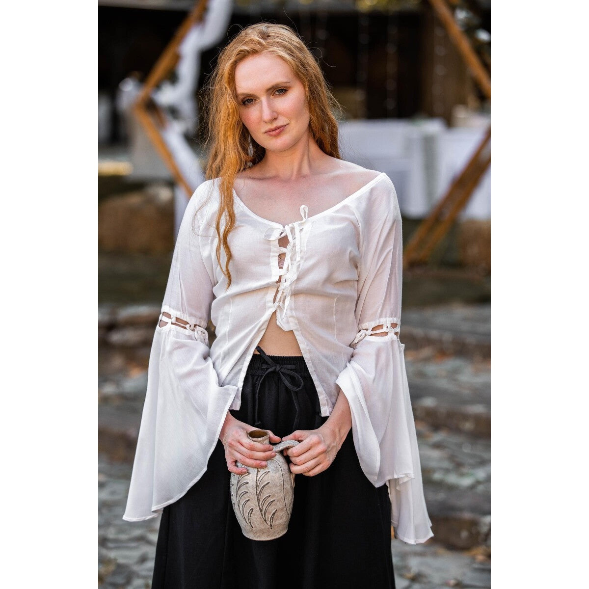 Produktbild Mittelalter Bluse Carmen weiß