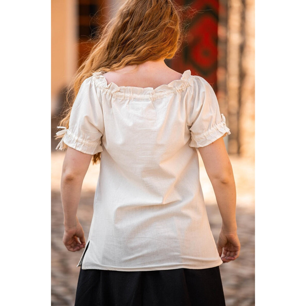 Produktbild Mittelalter Kurzarmbluse Otilia beige