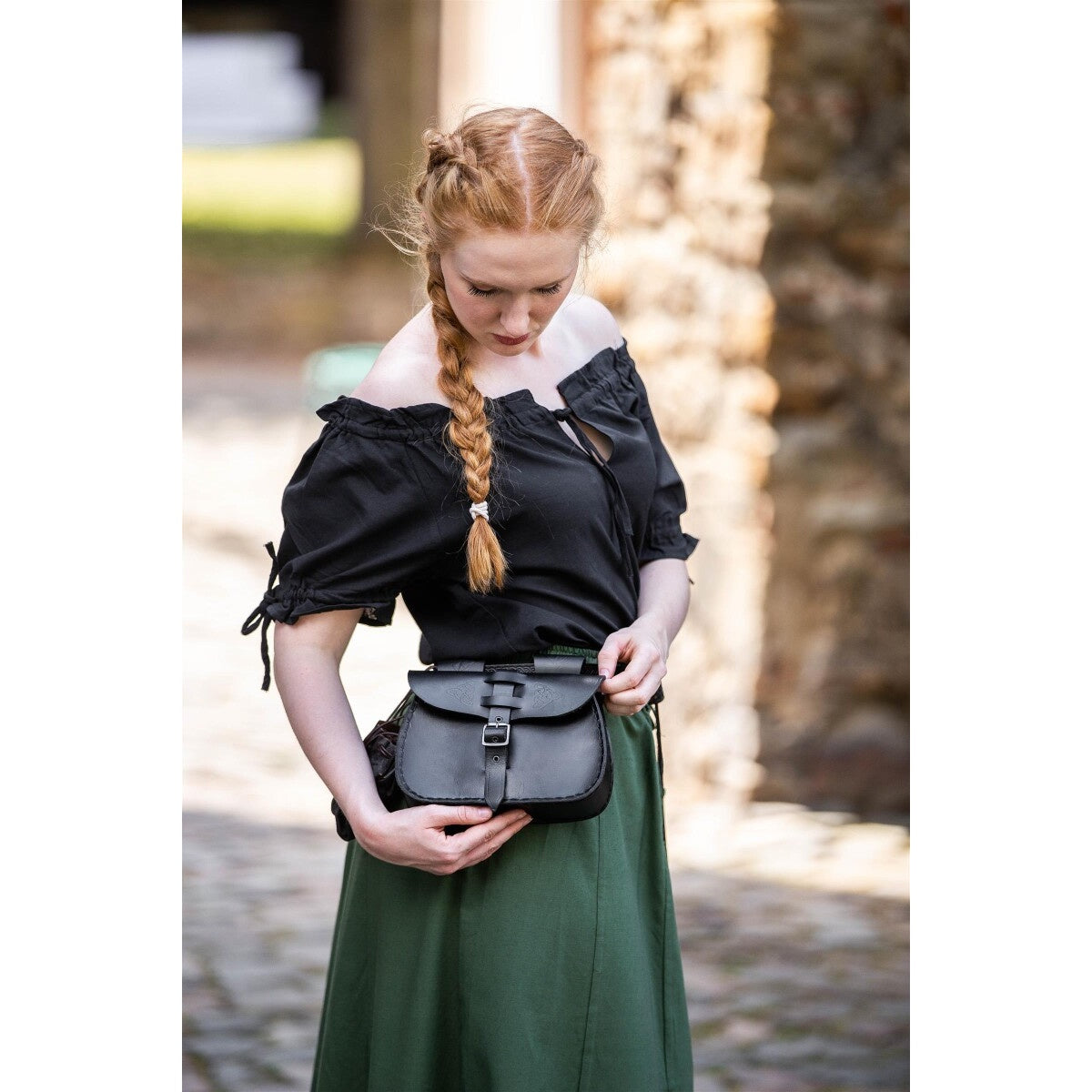 Product image Medieval Short-Sleeve Blouse Otilia Black