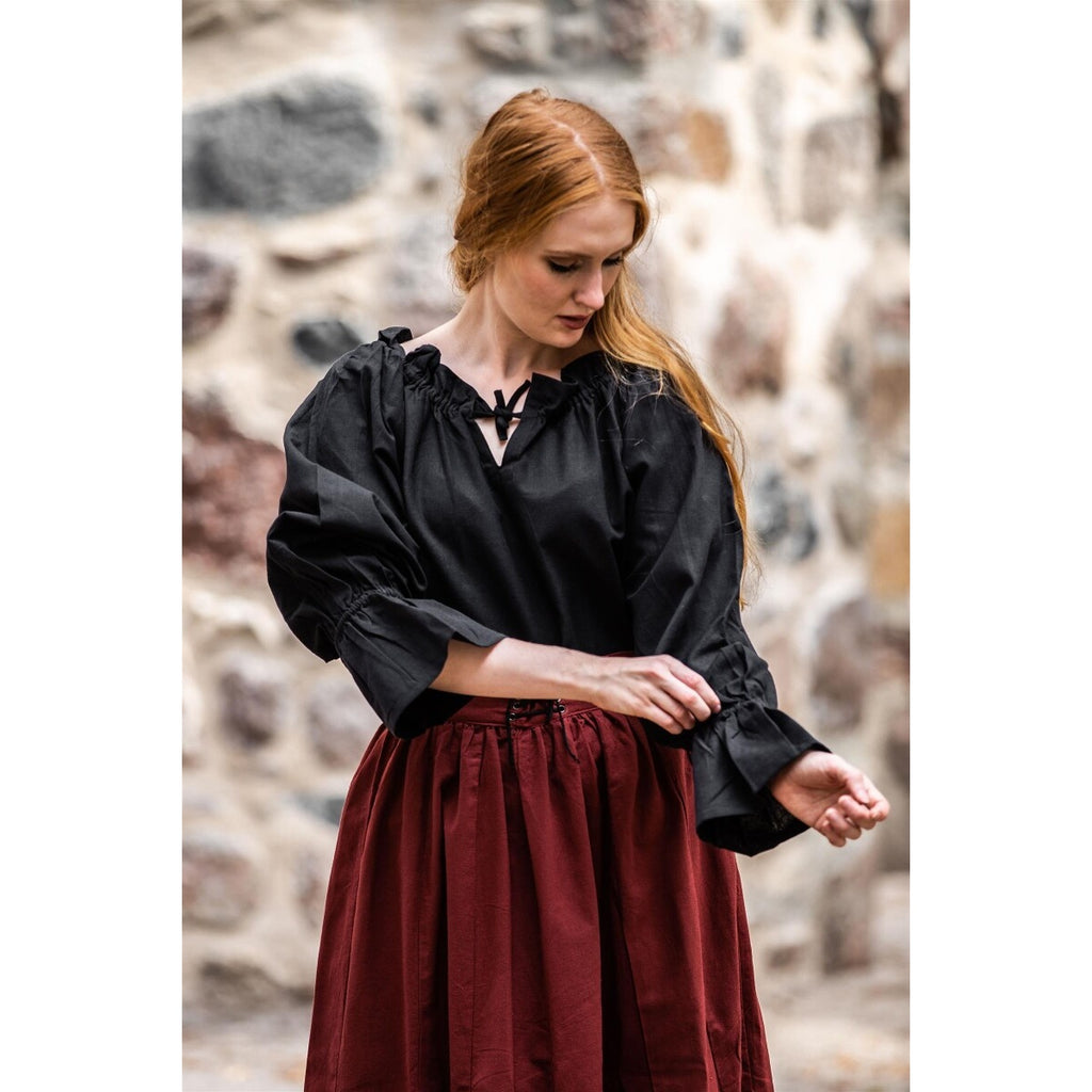 Produktbild Mittelalter Bluse Morgan schwarz