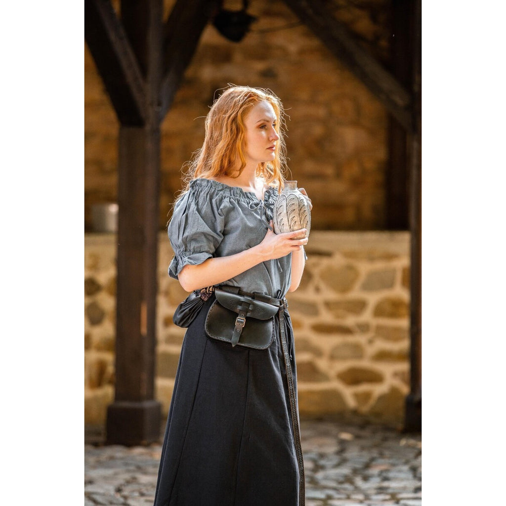 Produktbild Mittelalter Kurzarmbluse Verena blau