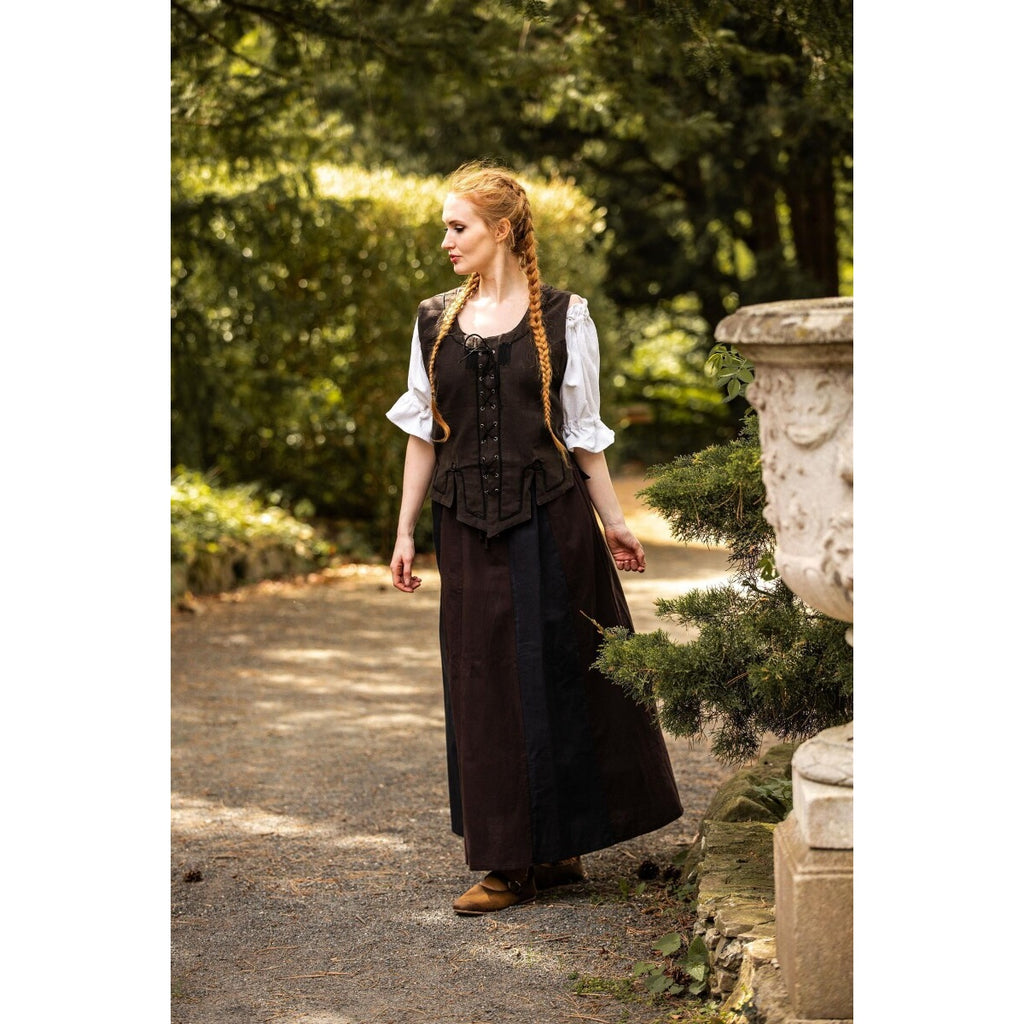 Produktbild Mittelalter Kurzarmbluse Verena weiß