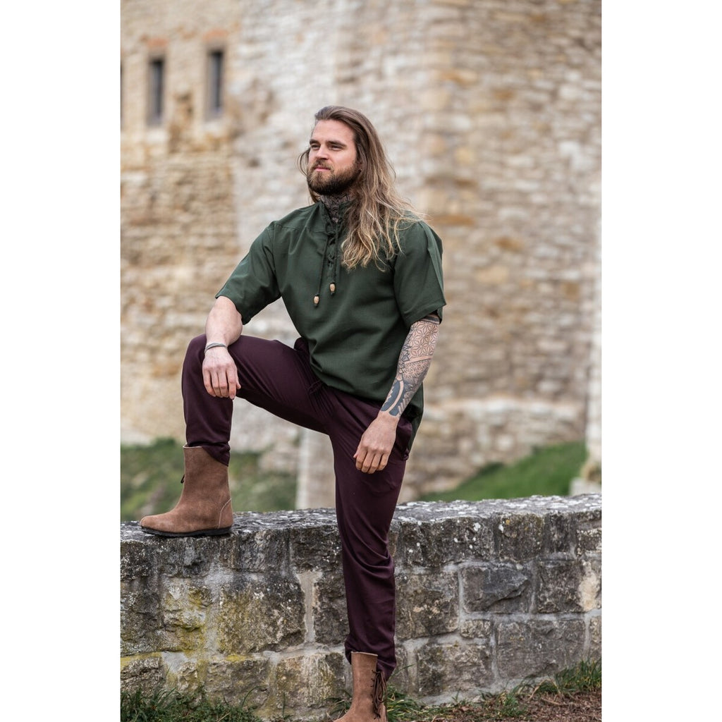 Produktbild Mittelalter Hemd Erik Kurzarm grün