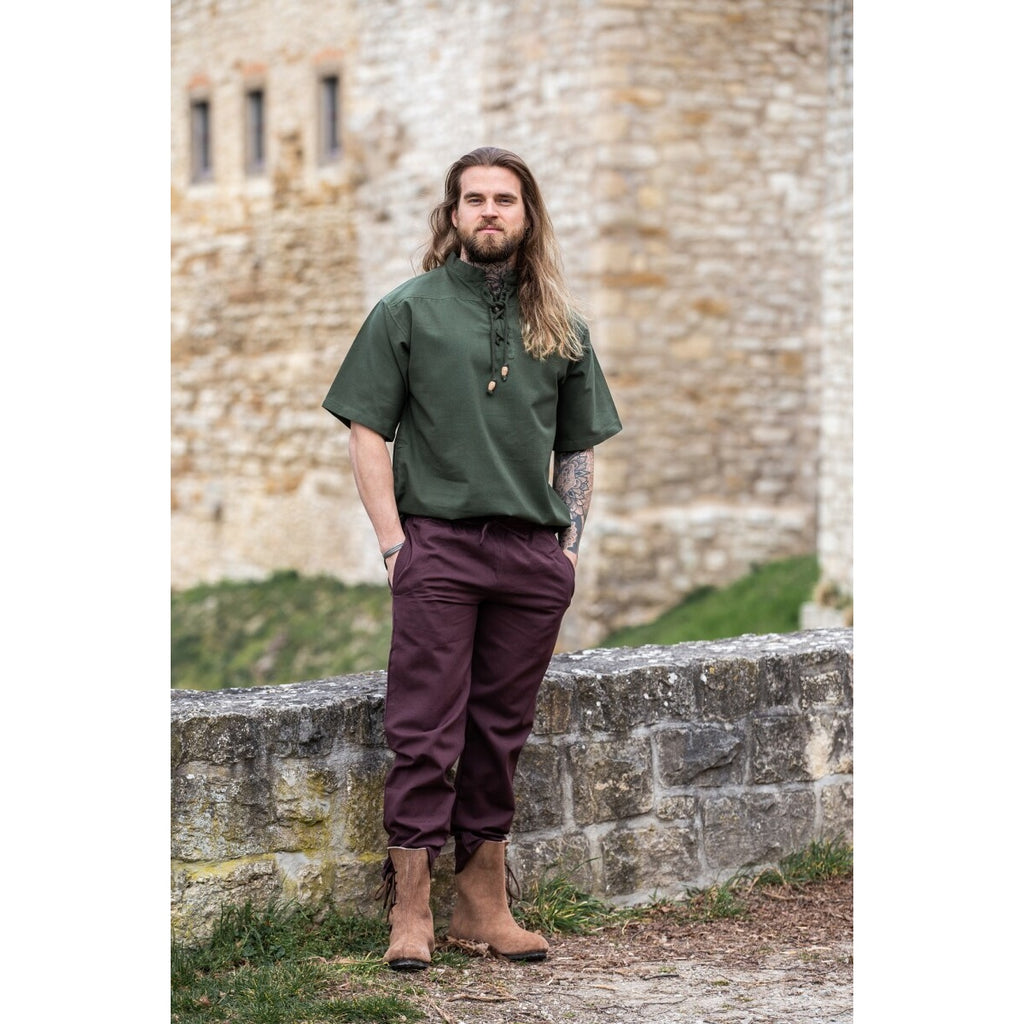 Produktbild Mittelalter Hemd Erik Kurzarm grün