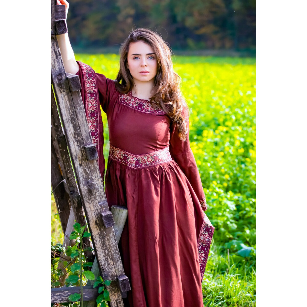 Produktbild Mittelalter Kleid Katharina rot