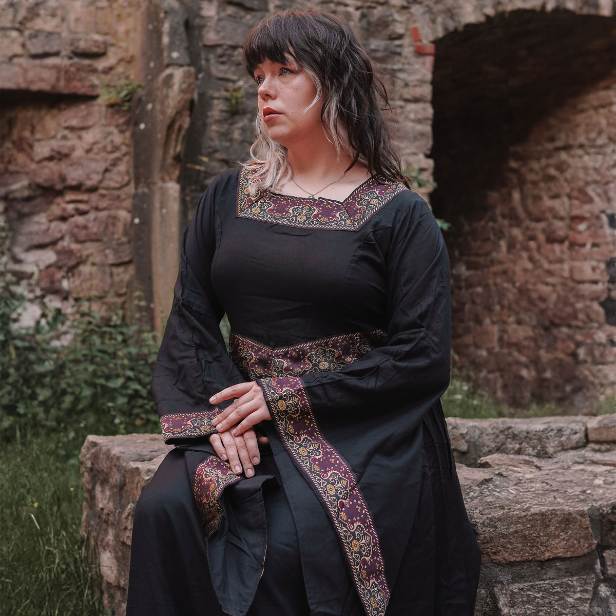 Produktbild Mittelalter Kleid Katharina schwarz