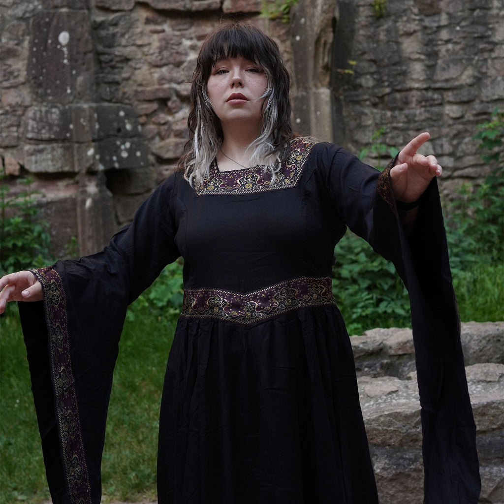 Produktbild Mittelalter Kleid Katharina schwarz