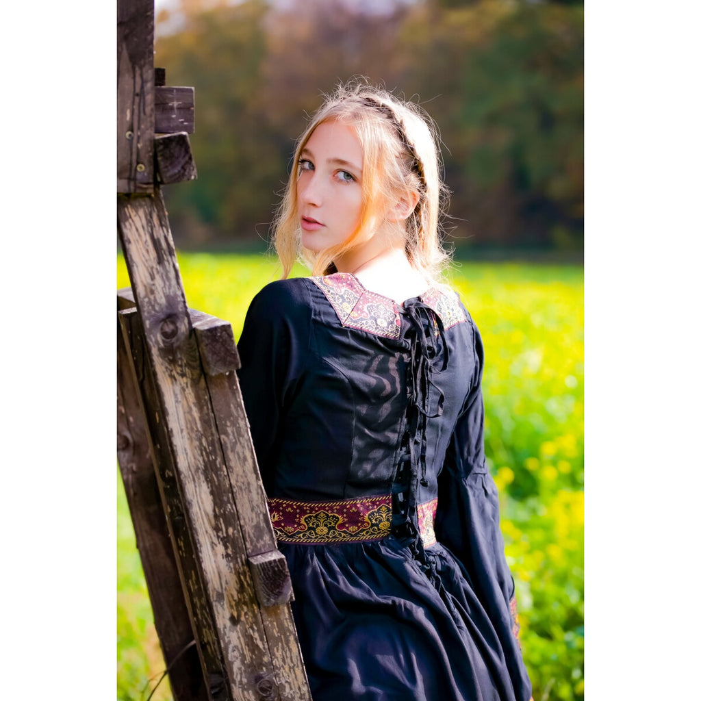 Produktbild Mittelalter Kleid Katharina schwarz