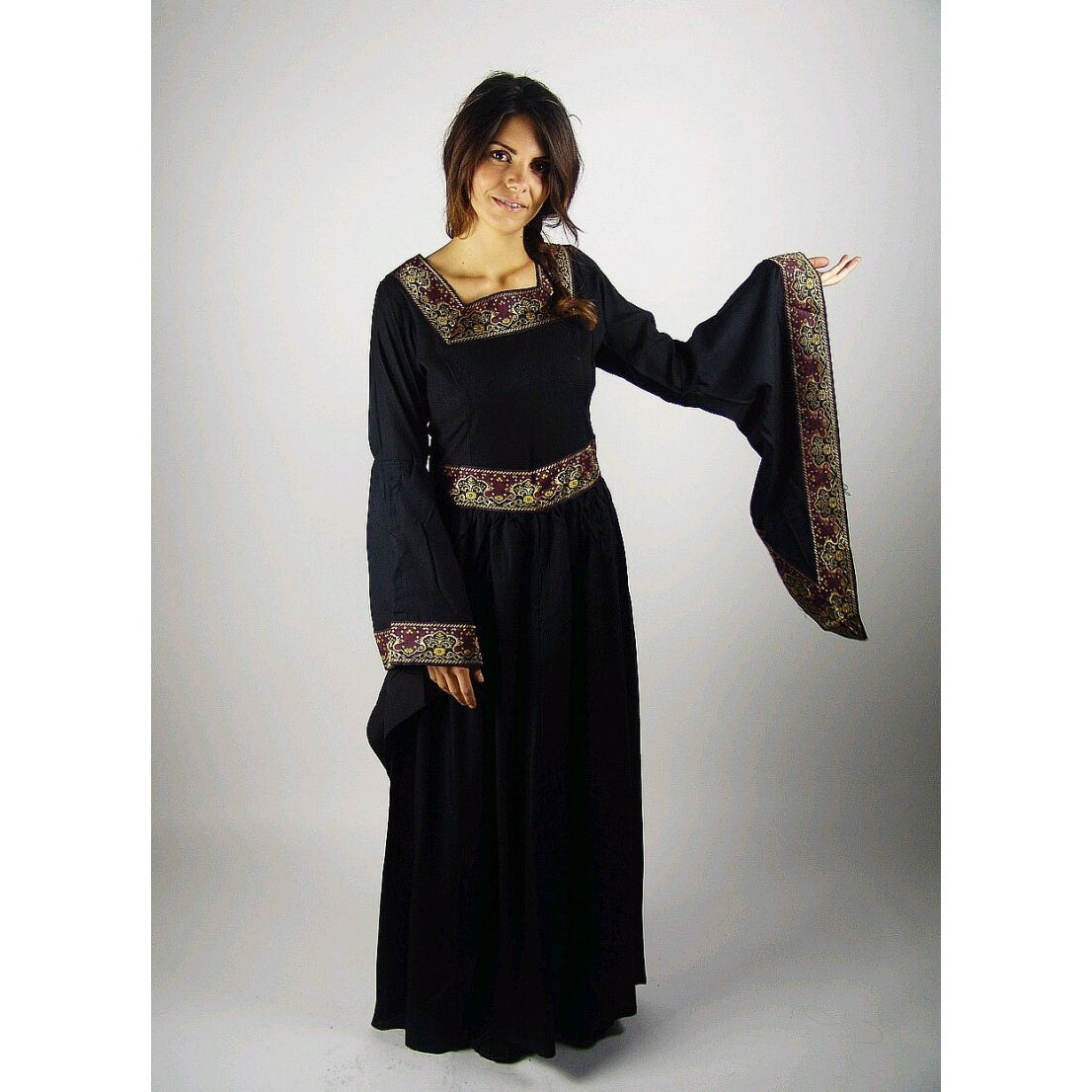 Produktbild Mittelalter Kleid Katharina schwarz