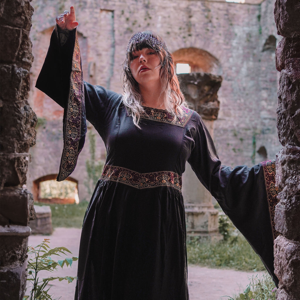 Produktbild Mittelalter Kleid Katharina schwarz