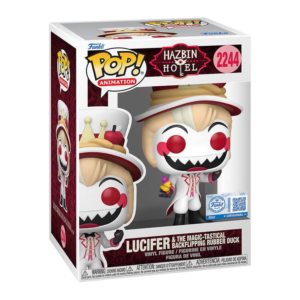 Produktbild Hazbin Hotel - Lucifer mit magischer Ente Funko Pop Figur