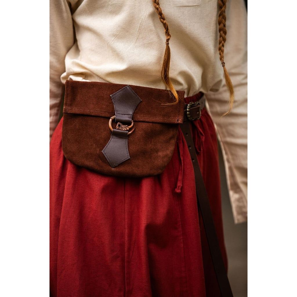 Produktbild Mittelalter Leder Gürteltasche Will mit Drachenschließe