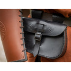Produktbild Mittelalter Gürteltasche Alba mit Prägung schwarz