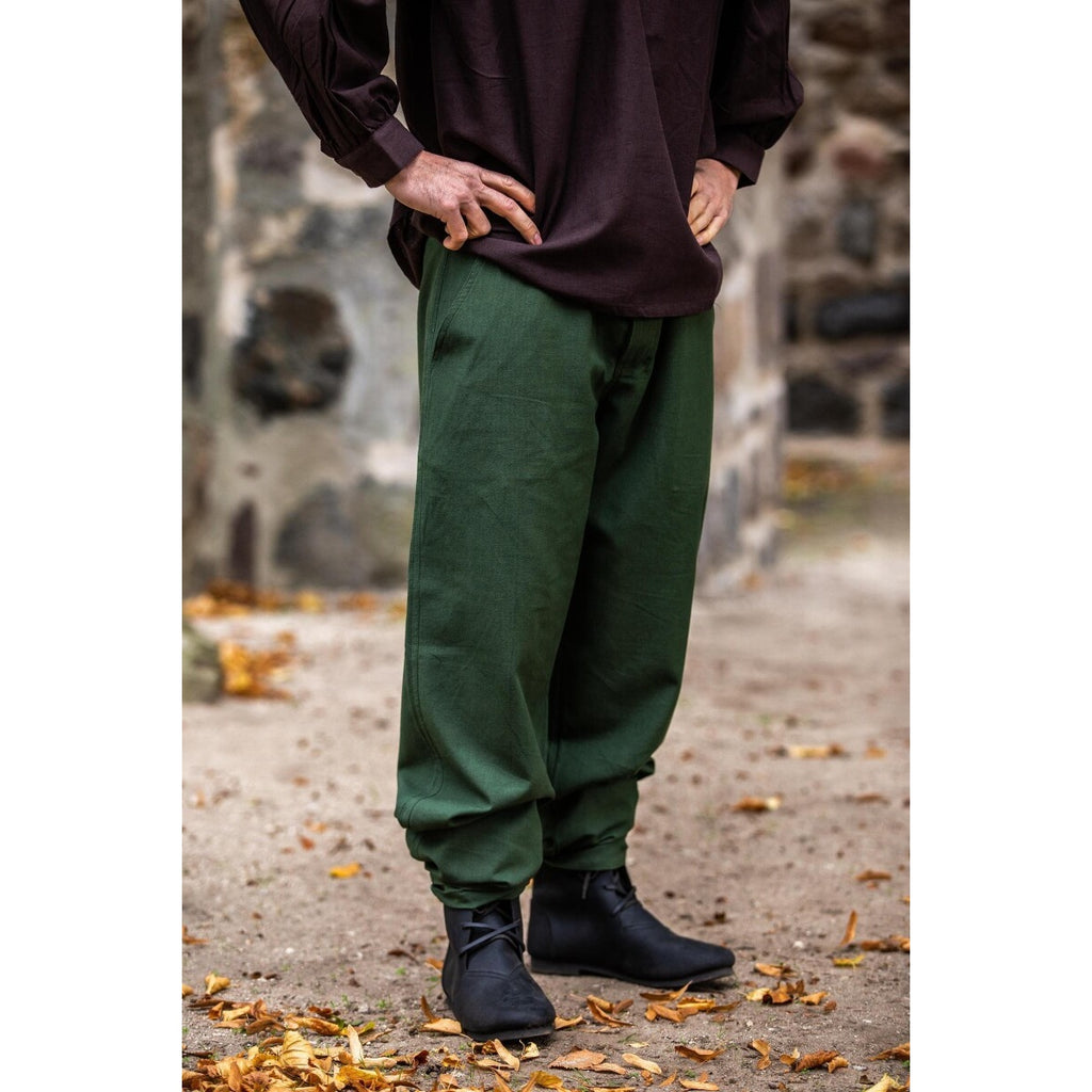Produktbild Mittelalter Hose Linhart mit Bundschnürung grün