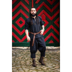 Produktbild Mittelalter Kniebundhose Laurence mit Unterbeinschnürung schwarz